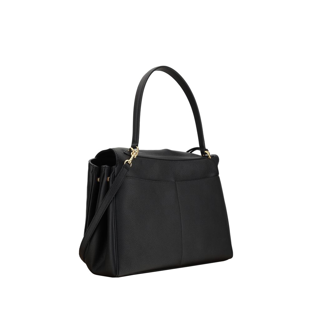 Black Calf Leather Bos Taurus Shoulder Bag