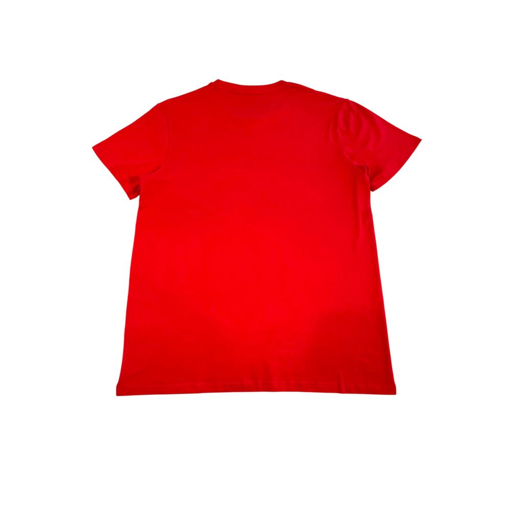Red Cotton Men T-Shirt