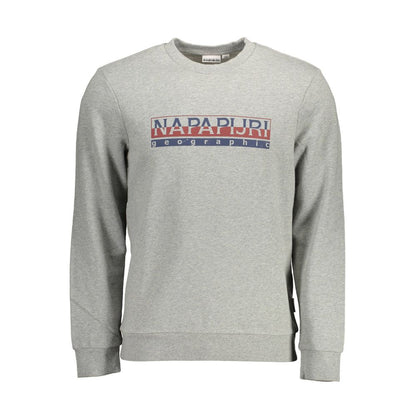 Grigio Cotton Men Sweatshirt