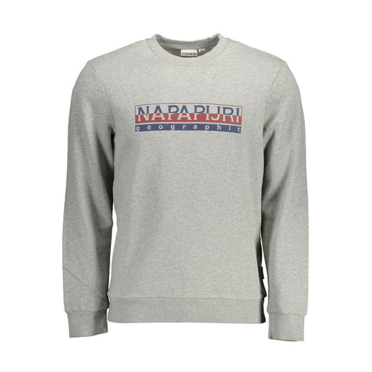 Grigio Cotton Men Sweatshirt