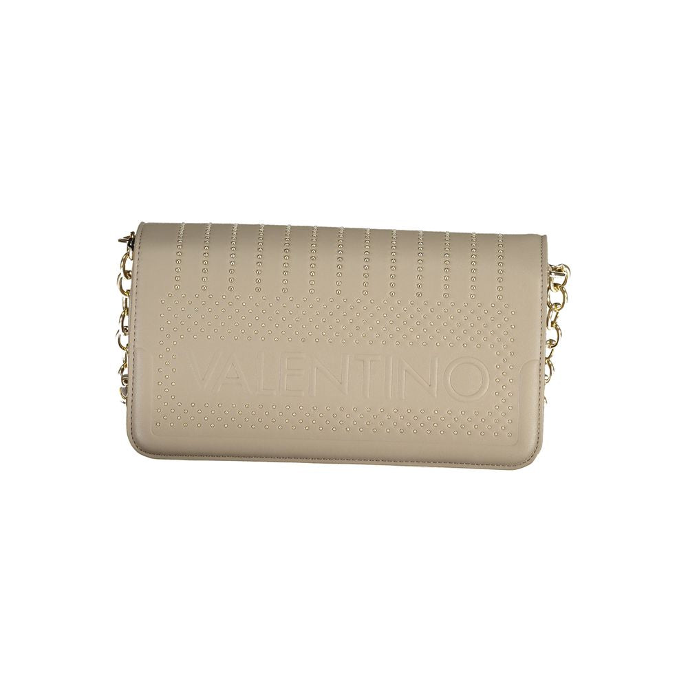 Beige Polyurethane Women's Bag
