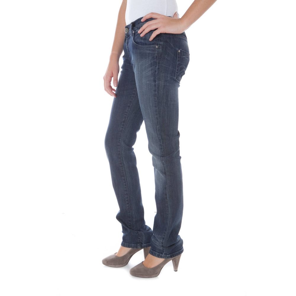 Blue Cotton Women's Jeans