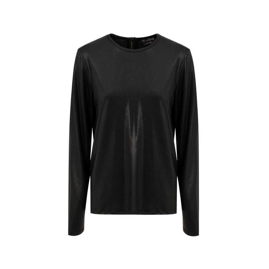 Black Viscose Long Sleeve