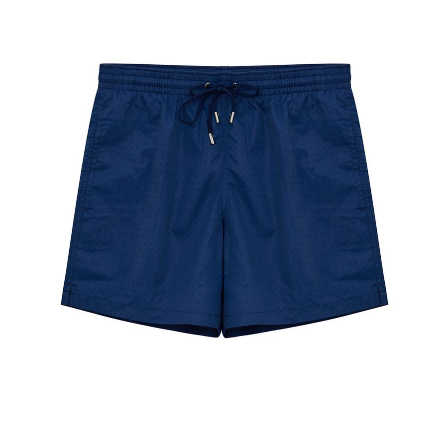 Blue Polyester Swim Shorts