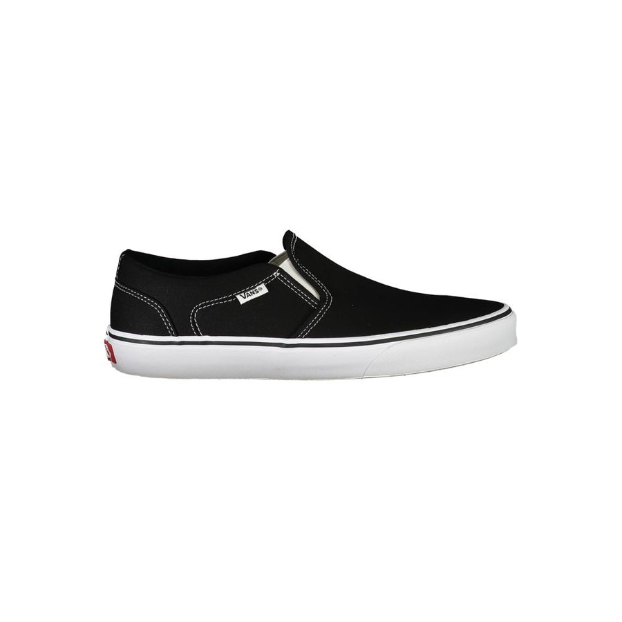Black Polyester Men Sneaker