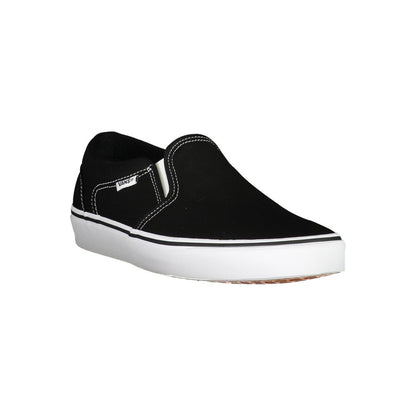 Black Polyester Men Sneaker