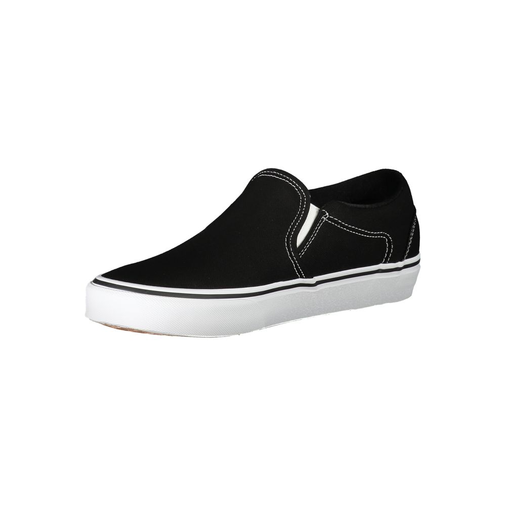 Black Polyester Men Sneaker