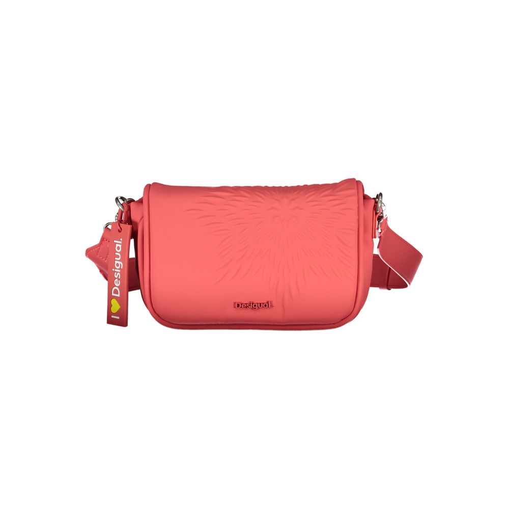 Rosso Polyurethane Women Handbag