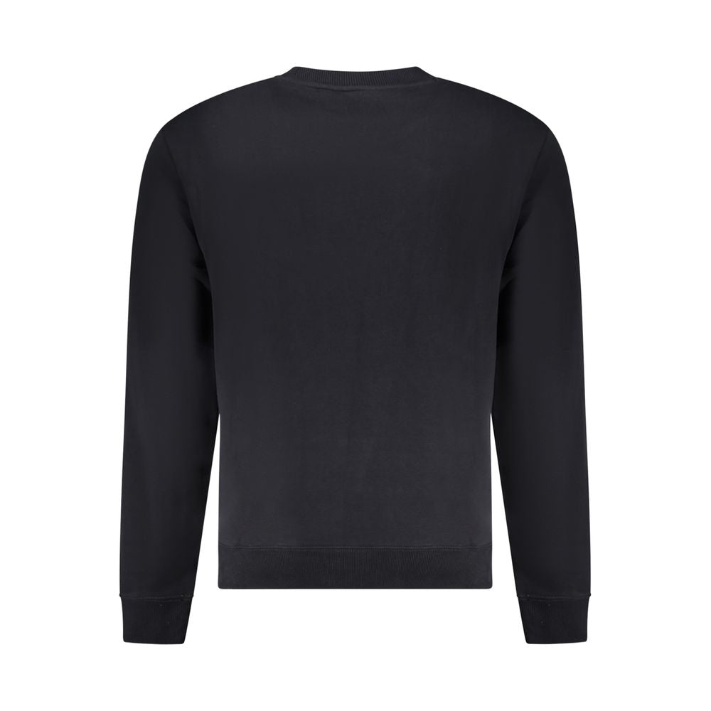 Black Cotton Men Sweater