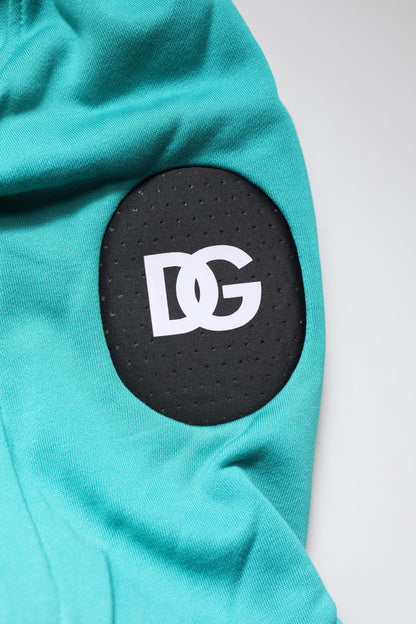 Green Cotton Hooded Men Sportswear Vest Sweater