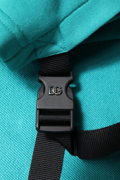 Green Cotton Hooded Men Sportswear Vest Sweater