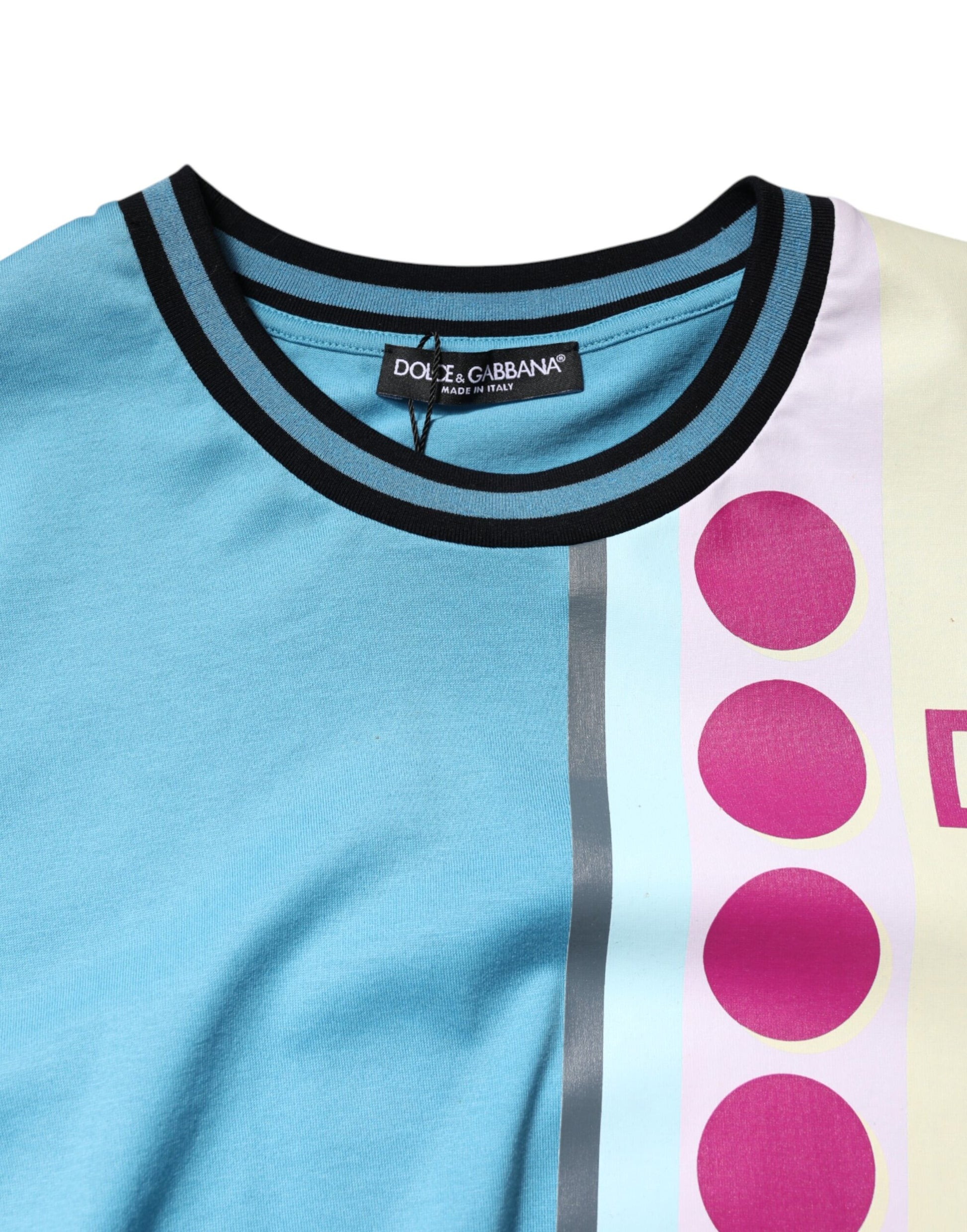 Multicolor Printed Logo Short Sleeve T-shirt