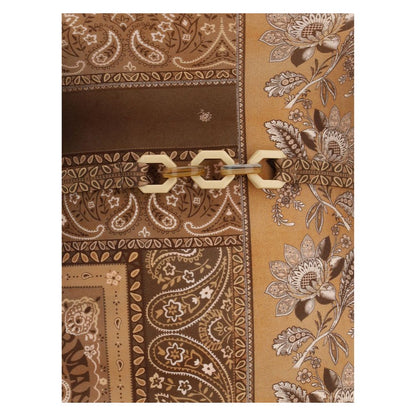 Brown Polyamide One-Piece Swimsuit