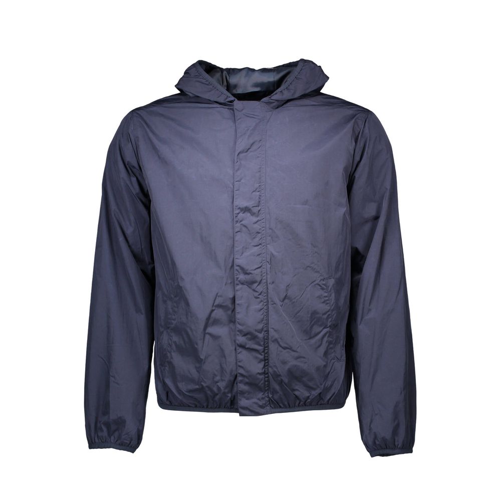 Blue Nylon Jackets & Coat