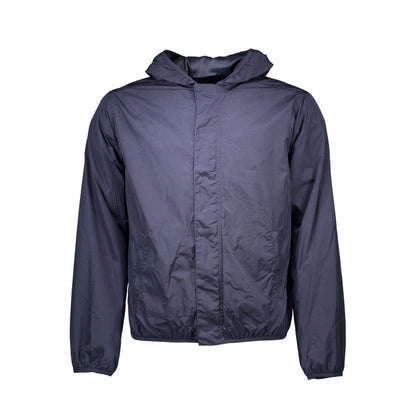 Blue Nylon Jackets & Coat