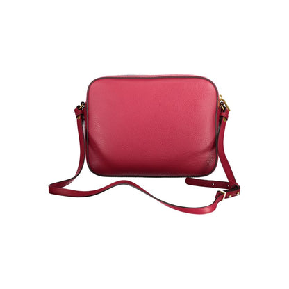 Red Leather Women Shoulder Bag