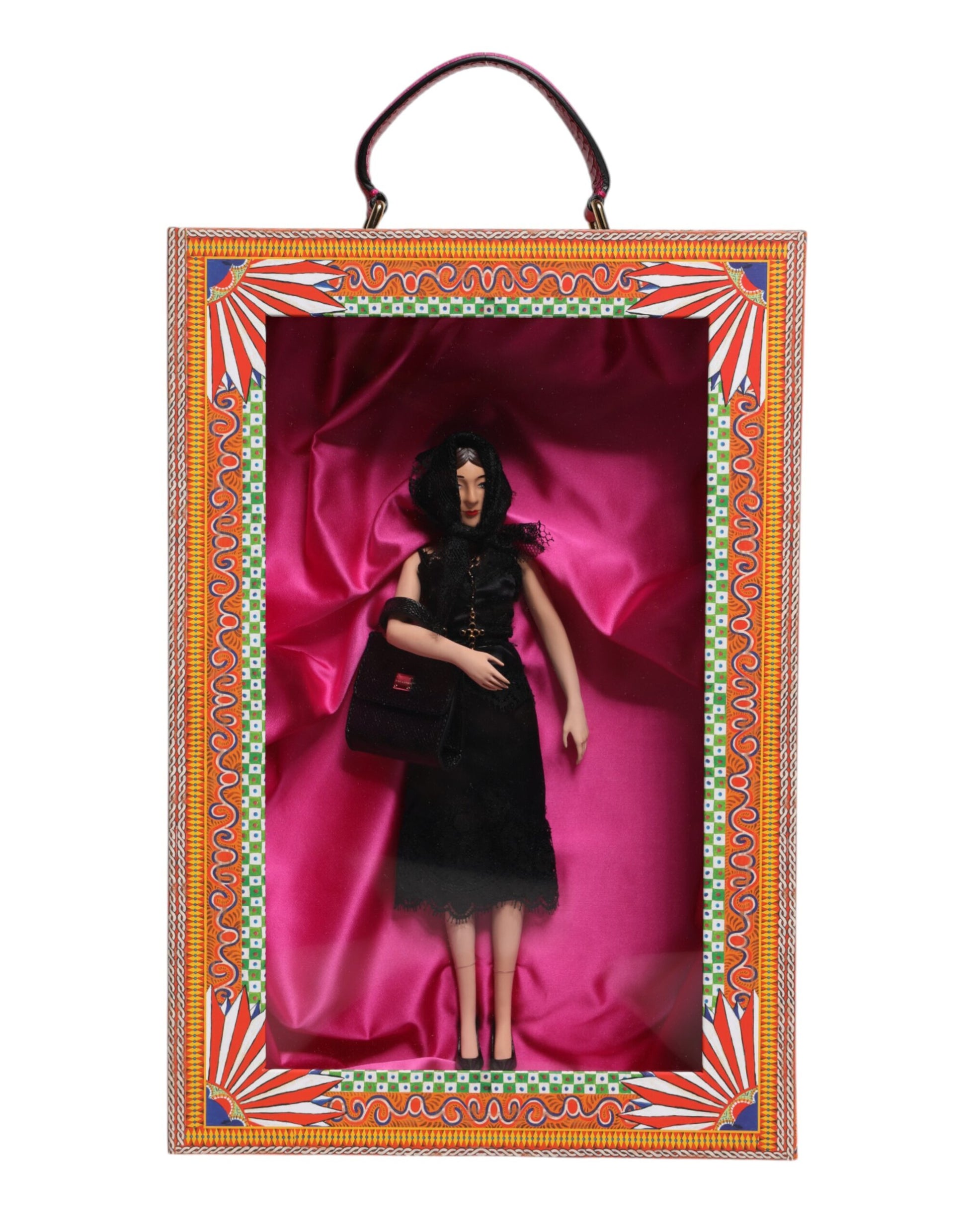 Black Dress Ceramic Porcelain Fashion Leather Sicily Dolls