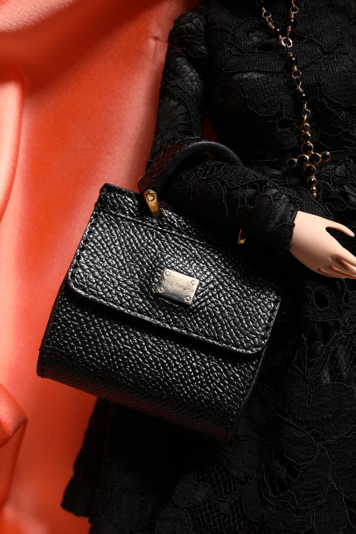 Black Dress Ceramic Porcelain Fashion Leather Sicily Dolls