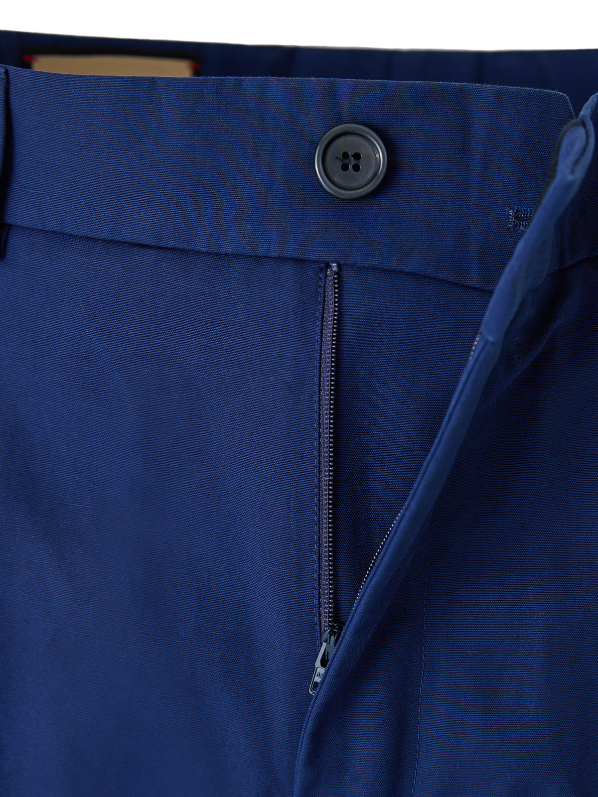 Blue Classic Cotton Pants