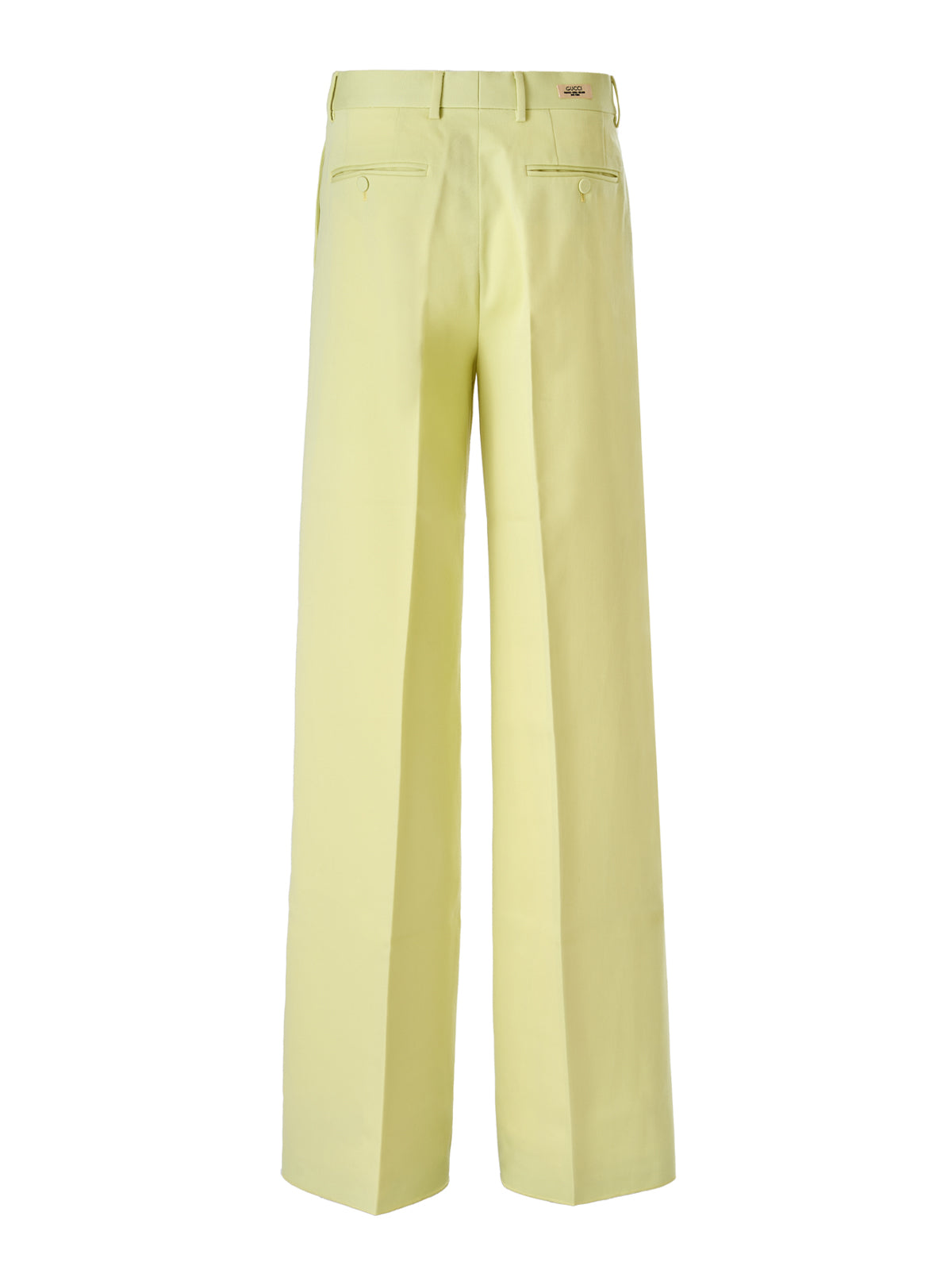 Lime Yellow Polyester Pants