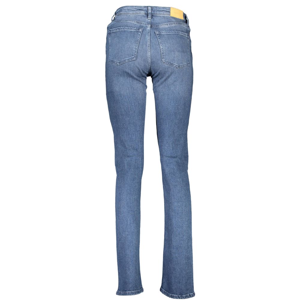 Blue Polyester Jeans Denim