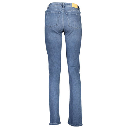 Blue Polyester Jeans Denim
