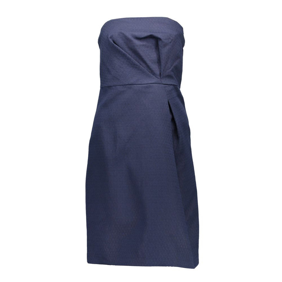 Blue Cotton Women Dress