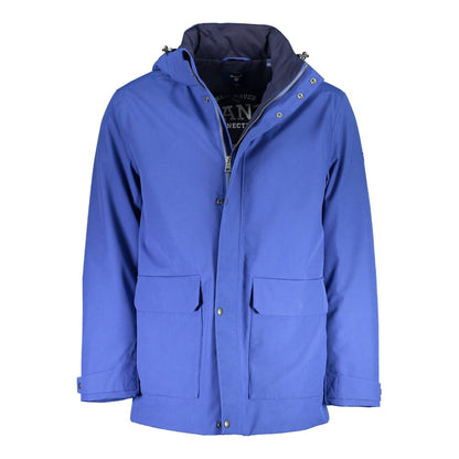 Blue Cotton Jackets & Coat