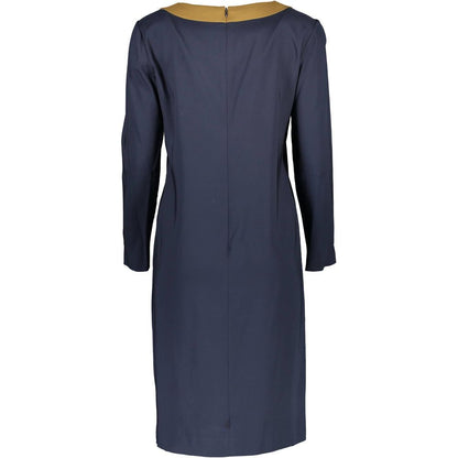 Blu Viscosa Donna Dress