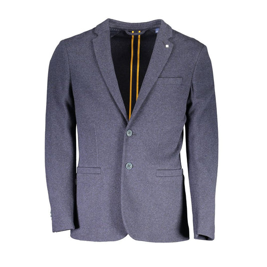 Blue Cotton Blazer Jacket