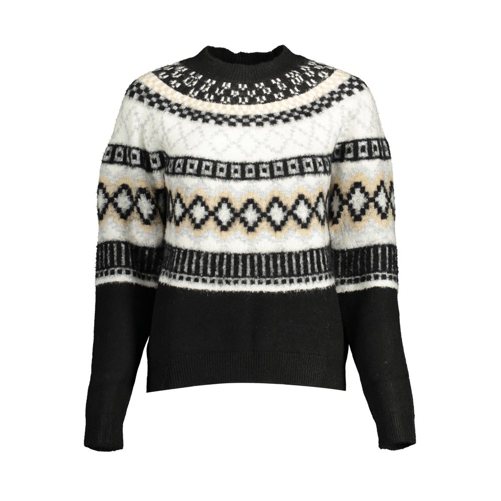 Black Polyester Sweater