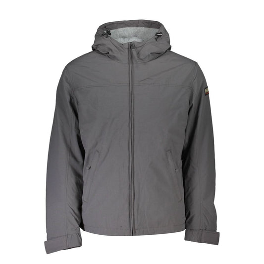Gray Polyamide Jackets & Coat