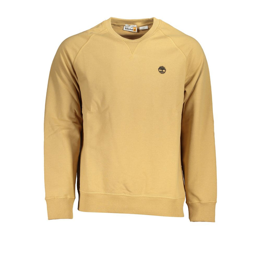 Beige Cotton Men Sweater