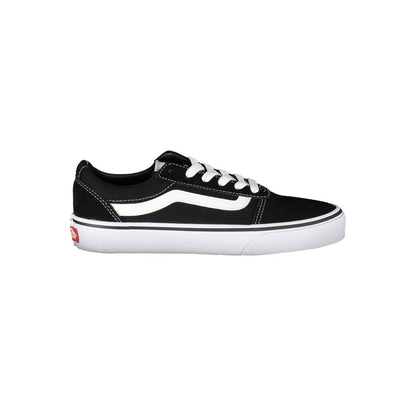 Black Polyester Women Sneaker