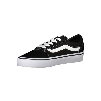 Black Polyester Women Sneaker