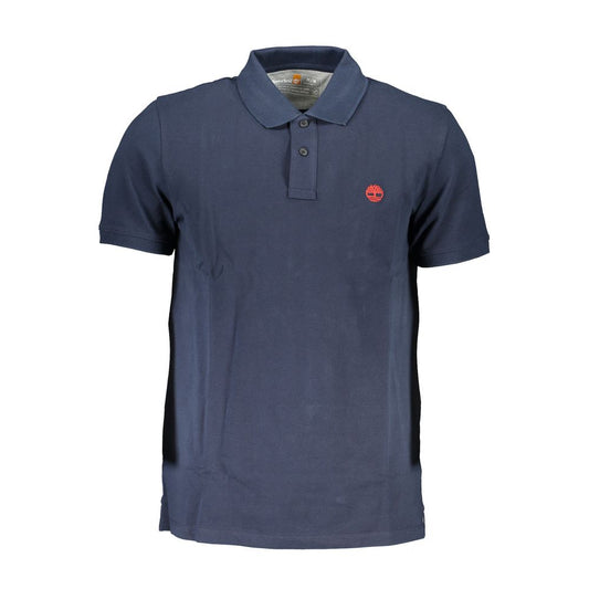 Blu Organic Cotton Men Polo Shirt