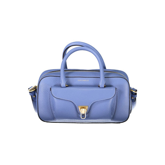 Blue Leather Handbag