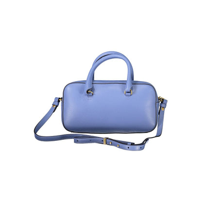 Blue Leather Handbag