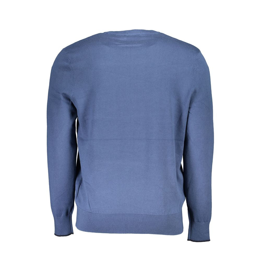 Blue Organic Cotton Men Sweater