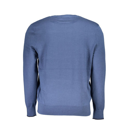 Blue Organic Cotton Men Sweater