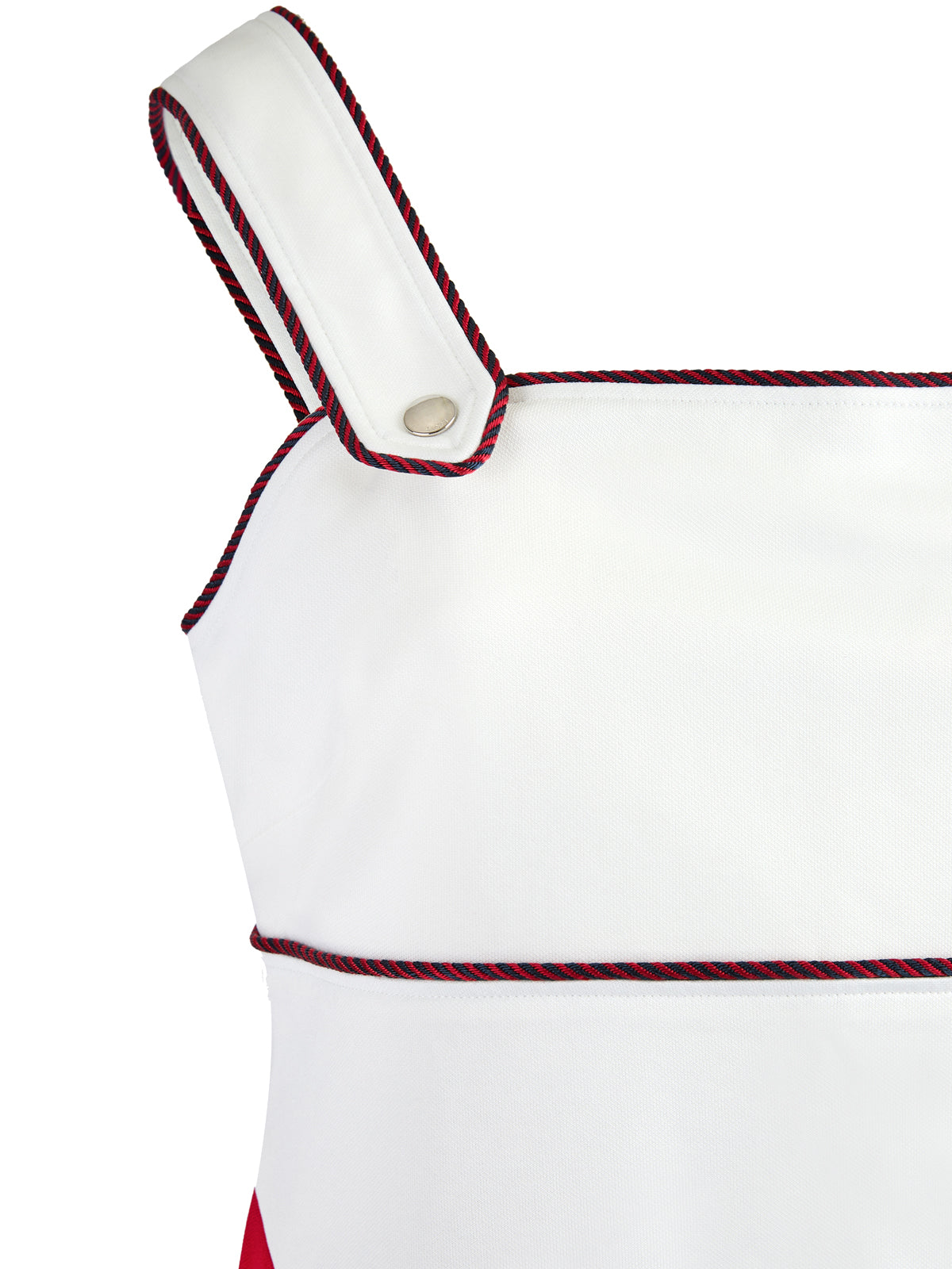 White polyester and Cotton short dress