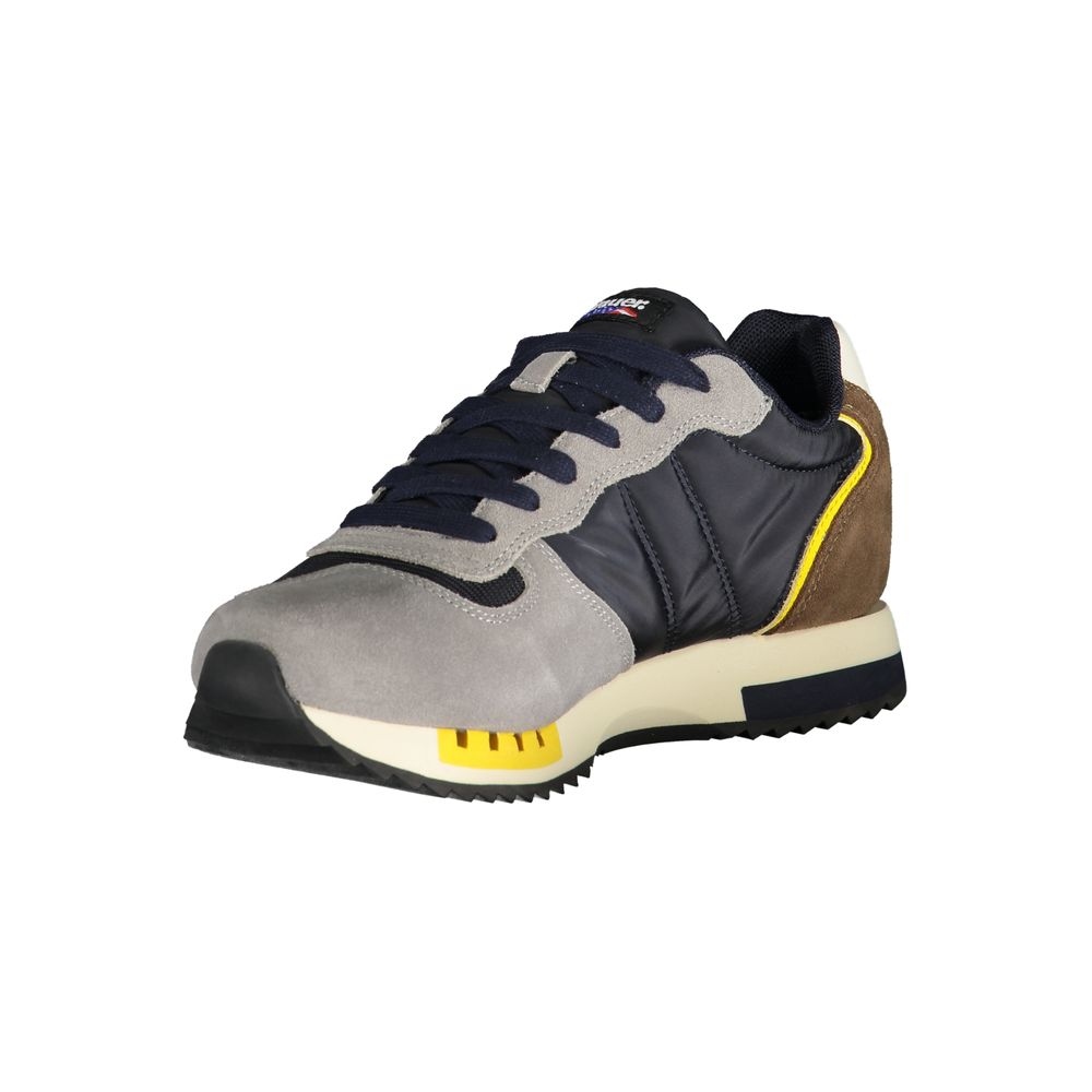 Grigio Polyurethane Men Sneaker