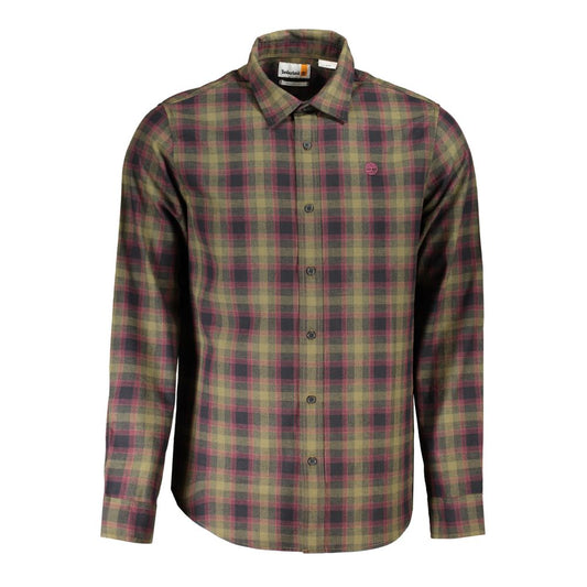 Green Cotton Men's Shirt