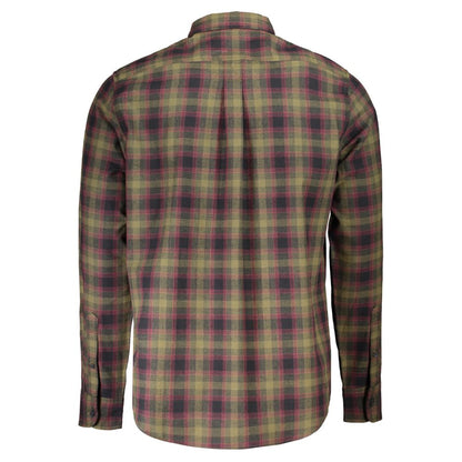 Green Cotton Men's Shirt