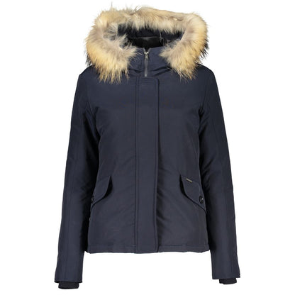 Blue Cotton Women's Jacket