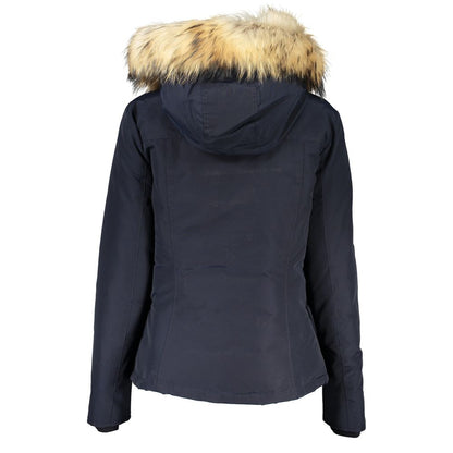 Blue Cotton Women's Jacket
