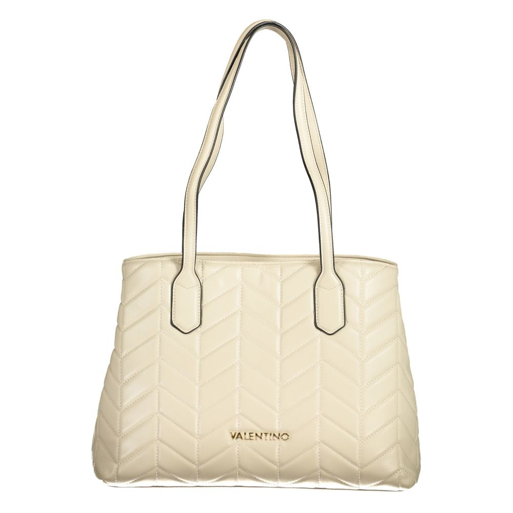 Beige Polyethylene Handbag
