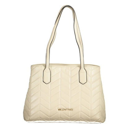Beige Polyethylene Handbag