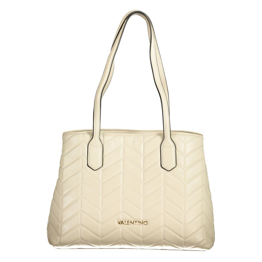 Beige Polyethylene Handbag
