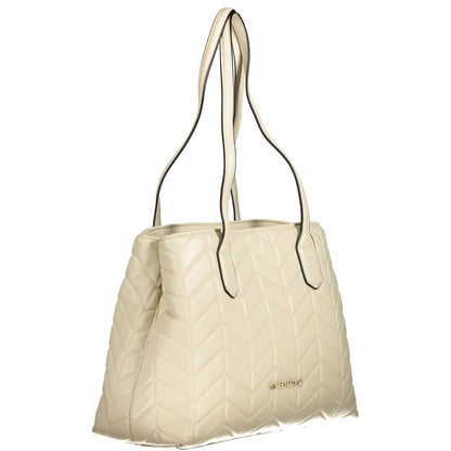 Beige Polyethylene Handbag